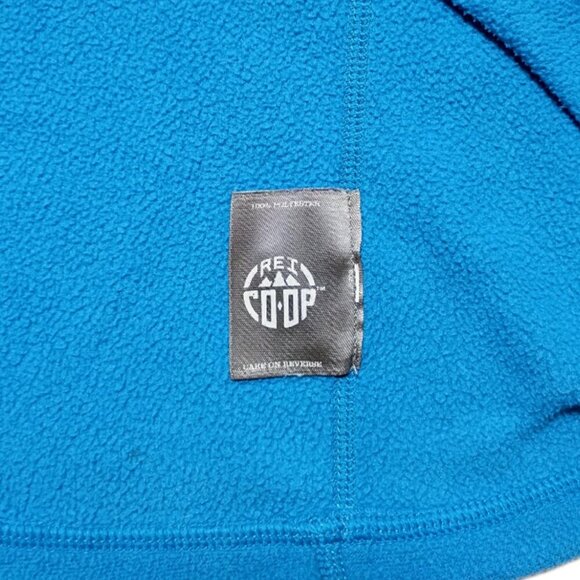 REI Co-op Women’s L Blue 1/4 Zip Fleece Pullover Sweater Hiking Outdoor - Picture 7 of 10